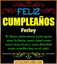 GIF Frases de Cumpleaños Ferley